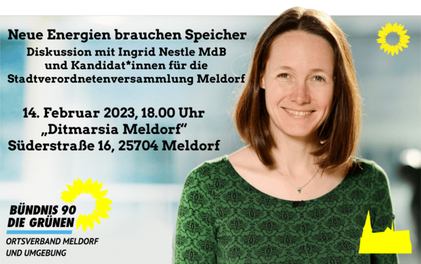 VA 14.2.23 zu Energiespeichern mit Ingrid Nestle
