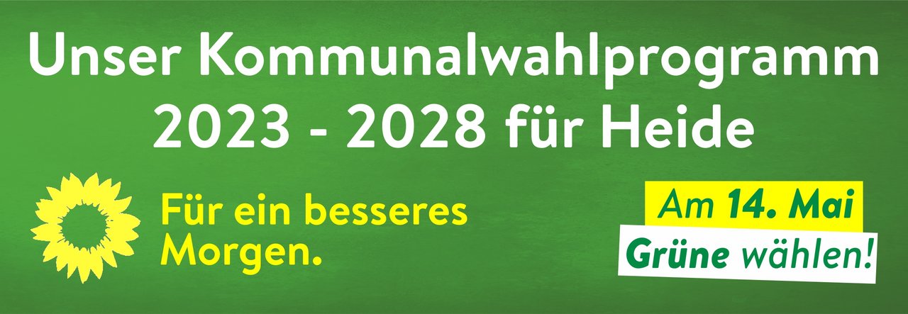 Kommunalwahlprogramm 2023 für Heide zum PDF-Download