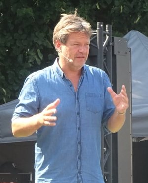 Robert Habeck in Heide